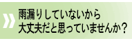 屋根塗装、雨漏りしていないから大丈夫だと思っていませんか？