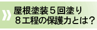 屋根塗装５回塗り、８工程の保護力