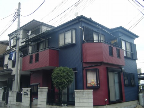 埼玉県志木市、外壁、屋根塗装施工後