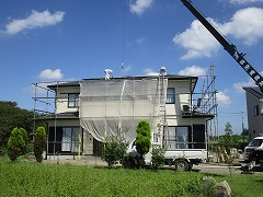 H29.1月川越市Y様邸屋根ガルバリウム鋼板荷揚げ②