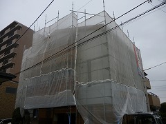 H29.3月さいたま市渡辺様外壁・屋根塗装足場架設