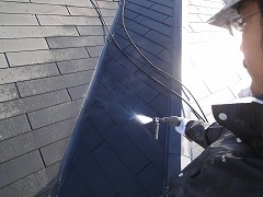 H29.4月草加市守岡様邸外壁・屋根塗装高圧洗浄屋根